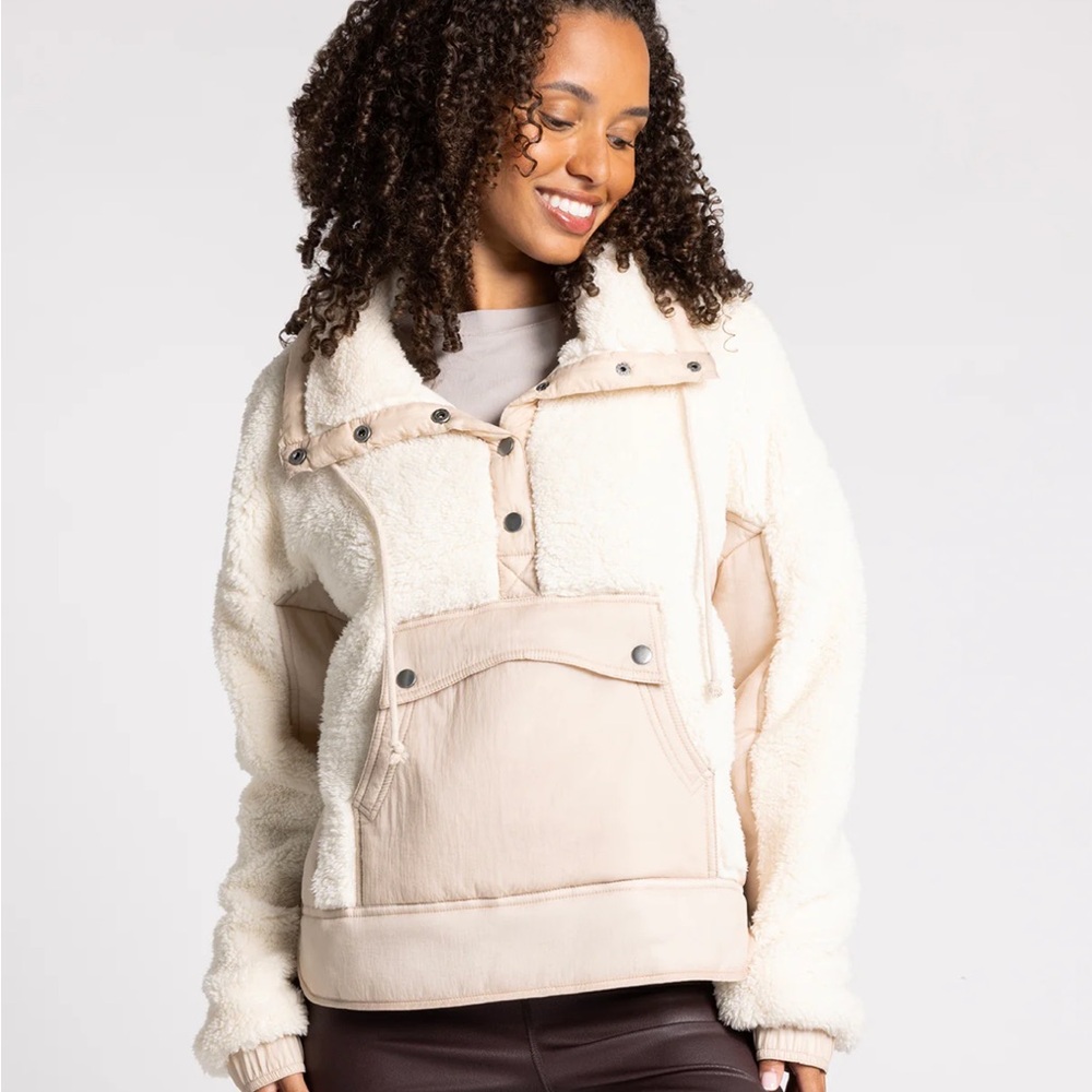 NWT Thread & Supply Cream Teddy Jacket